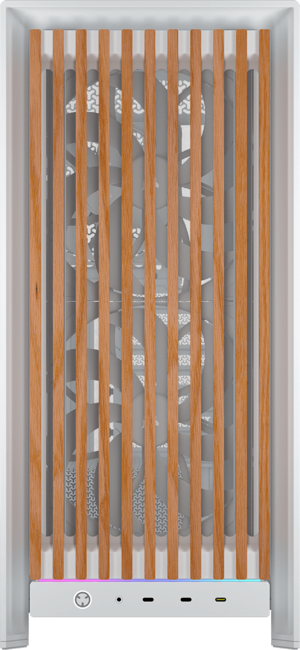 FRAME 5000D WOOD RS Modular Mid-Tower PC Case - White/Oak