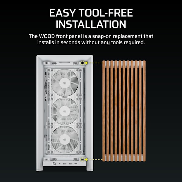 FRAME 4000 Series WOOD Front Panel - White/Oak
