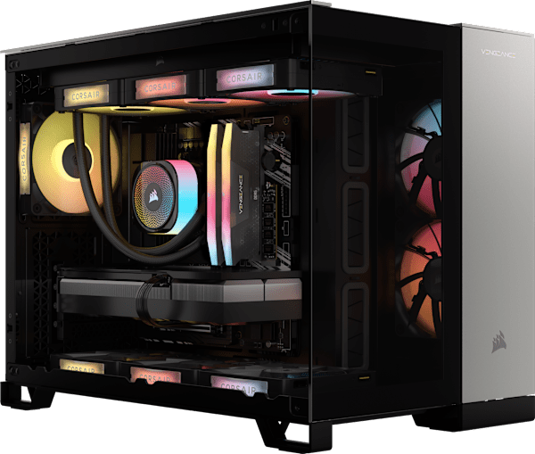 VENGEANCE i5200 Gaming PC - Black/Satin Gray: Intel Core Ultra 7 270K Plus, GeForce RTX 5070 Ti, 32GB DDR5, 2TB M.2 SSD, Win11 Home