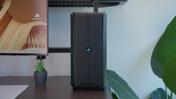 CORSAIR ONE a600 PC – Metal Dark: Liquid Cooled AMD Ryzen 9 9900X3D, GeForce RTX 5080, 32GB DDR5, 2TB M.2 SSD, Win11 Pro (Revival Series)