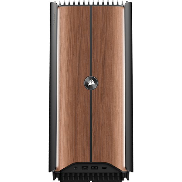 CORSAIR ONE i600 PC – Wood Dark: Intel Core Ultra 7 270K, GeForce RTX 5070, 32GB DDR5, 1TB M.2 SSD, Win11 Home  (Revival Series)