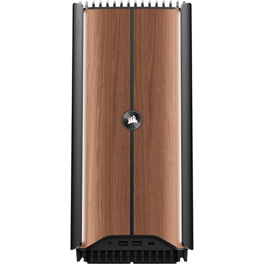 CORSAIR ONE i600 PC – Wood Dark: Intel Core Ultra 7 270K, GeForce RTX 5070, 32GB DDR5, 1TB M.2 SSD, Win11 Home  (Revival Series)