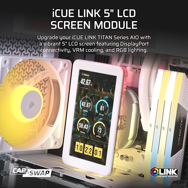 iCUE LINK 5" LCD Screen Module - White