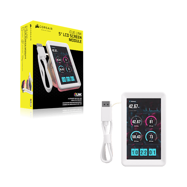 iCUE LINK 5" LCD Screen Module - White