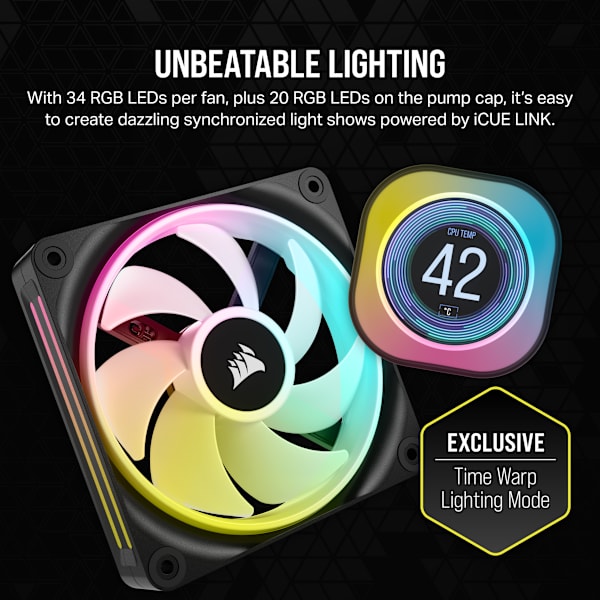 iCUE LINK H150i LCD Liquid CPU Cooler (Refurbished)