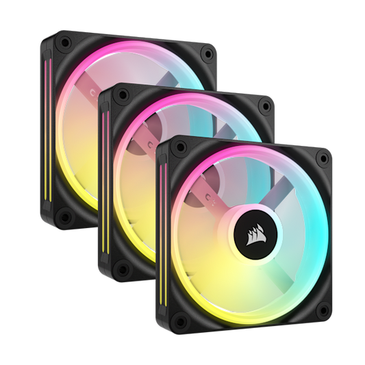 iCUE LINK QX120 RGB 120mm PWM PC Fans Starter Kit with iCUE LINK System Hub (Revival Series)