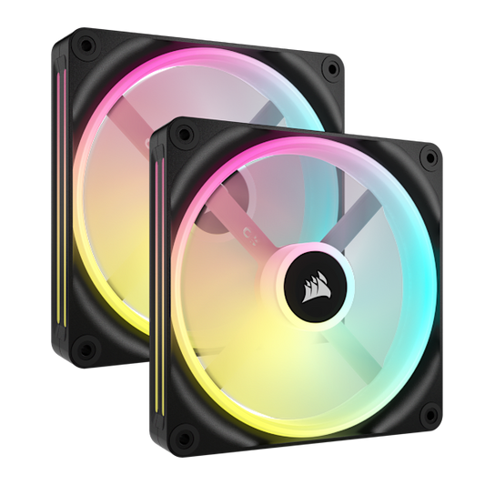 iCUE LINK QX140 RGB 140mm PWM PC Fans Starter Kit with iCUE LINK System Hub (Revival Series)