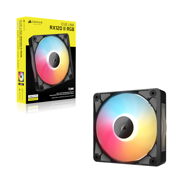 iCUE LINK RX120 II RGB PWM PC Fan Expansion