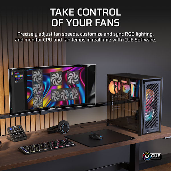 iCUE LINK RX140 II RGB PWM PC Fan Expansion