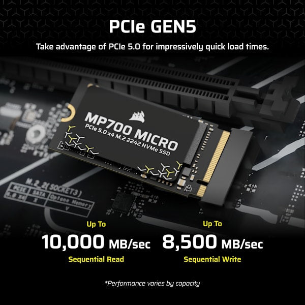 MP700 MICRO 2TB PCIe 5.0 x4 NVMe M.2 2242 SSD