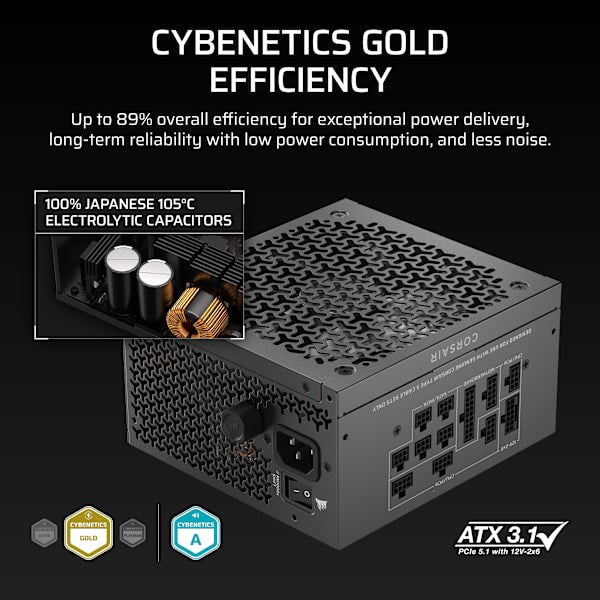 RM1000x SHIFT Fully Modular ATX Power Supply