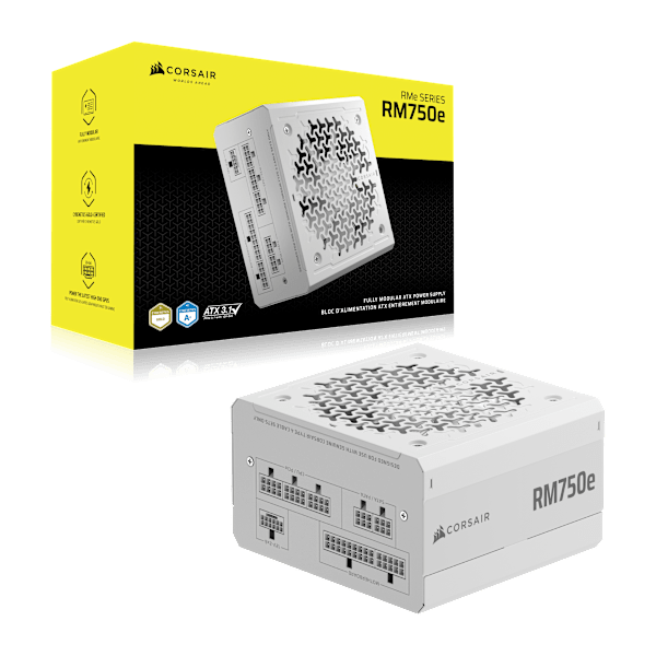 RMe Series RM750e - Fully Modular Low-Noise ATX Power Supply - White (Revival Series)