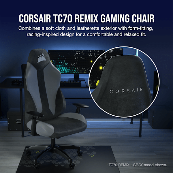 TC70 REMIX Gaming Chair - Relaxed Fit - Black