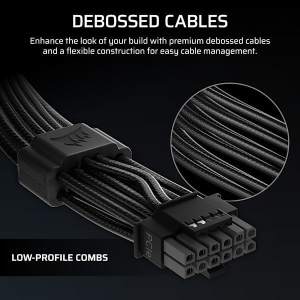 CORSAIR ThermalProtect PCIe 5.1 600W 12V-2x6 Cable
