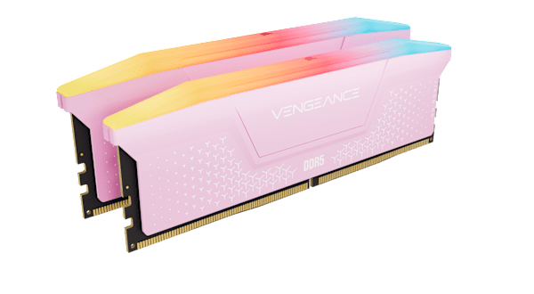 VENGEANCE® RGB RS 32GB (2 x 16GB) DDR5 DRAM Up To 6000MT/s CL38 AMD EXPO & Intel XMP Memory Kit - PINK