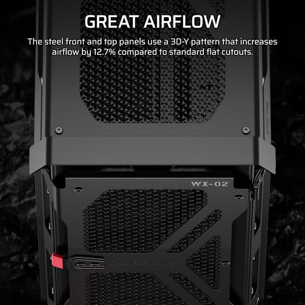 WARTHOG Airflow Mid-Tower PC Case - Black